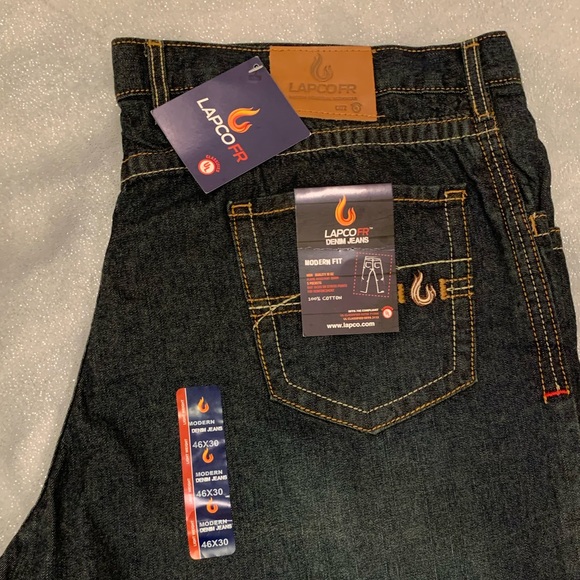 Flame Resistant Modern Fit LAPCO Jean 46 x 30 New with Tags - Picture 4 of 4